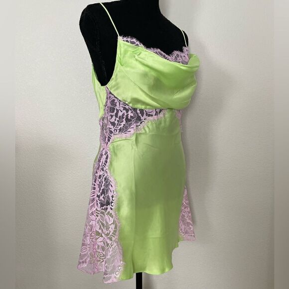 NWT For Love & Lemons Silky Slip Dress - Picture 4 of 14